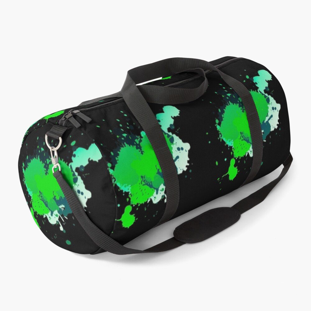 Bolso deportivo green spots: arte cotidiano